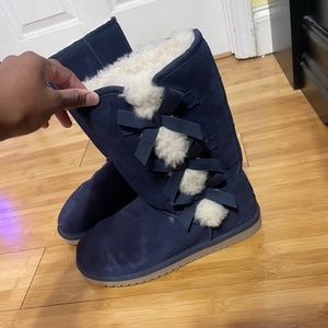 Koolaburra by UGG navy blue bow boots